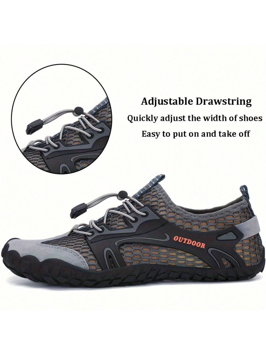 Mens Water Shoes Aqua Shoe Quick Dry Barefoot Beach Shoes for Swim Pool Yoga Outdoor Sports Surfing Driving