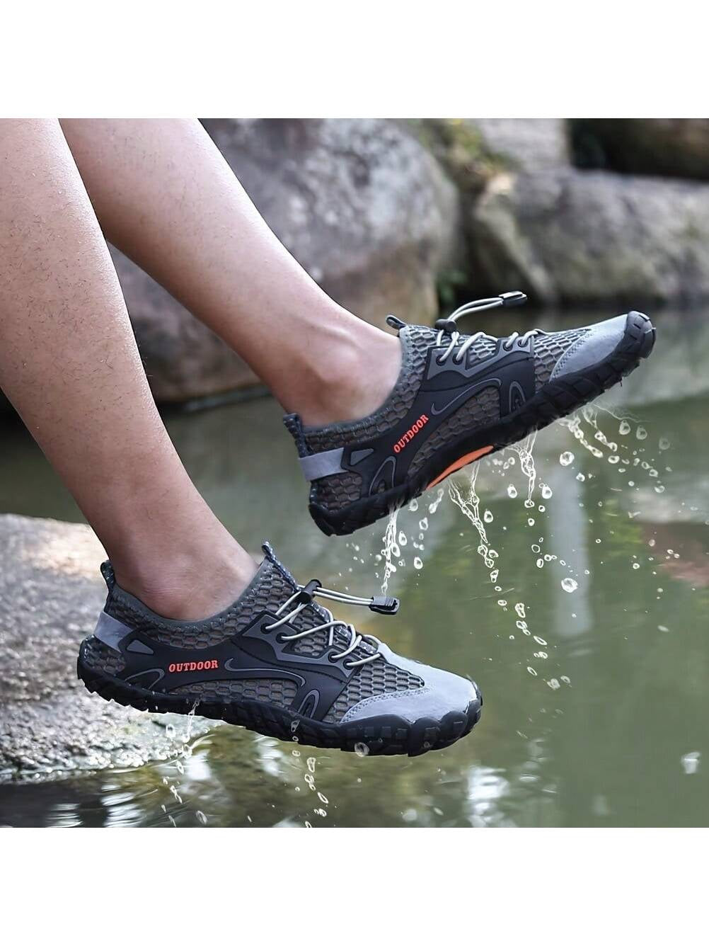 Mens Water Shoes Aqua Shoe Quick Dry Barefoot Beach Shoes for Swim Pool Yoga Outdoor Sports Surfing Driving
