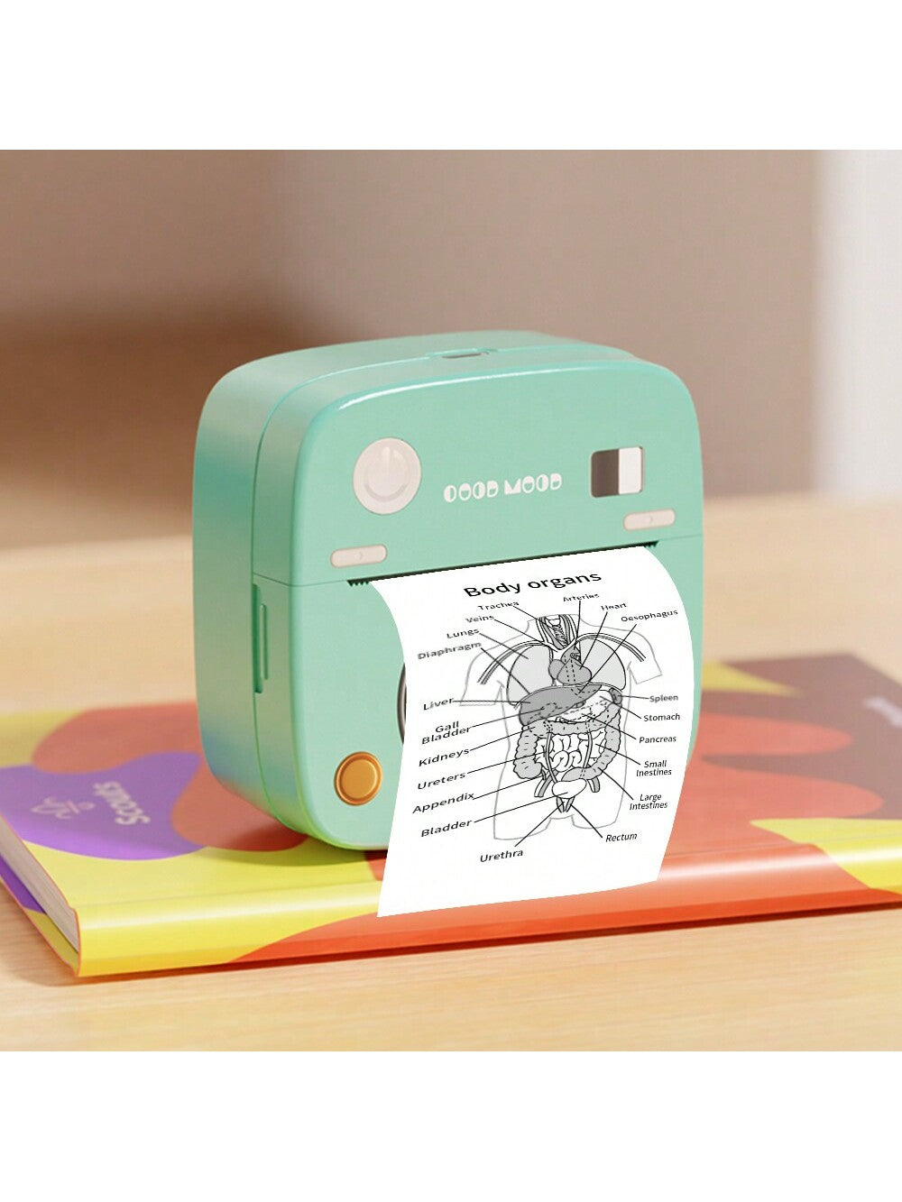 DOLEWA Wireless Portable Photo Printer, Mini Sticker Printer Compatible with IOS & Android, Bluetooth Pocket Printer Printing, Instant Printing