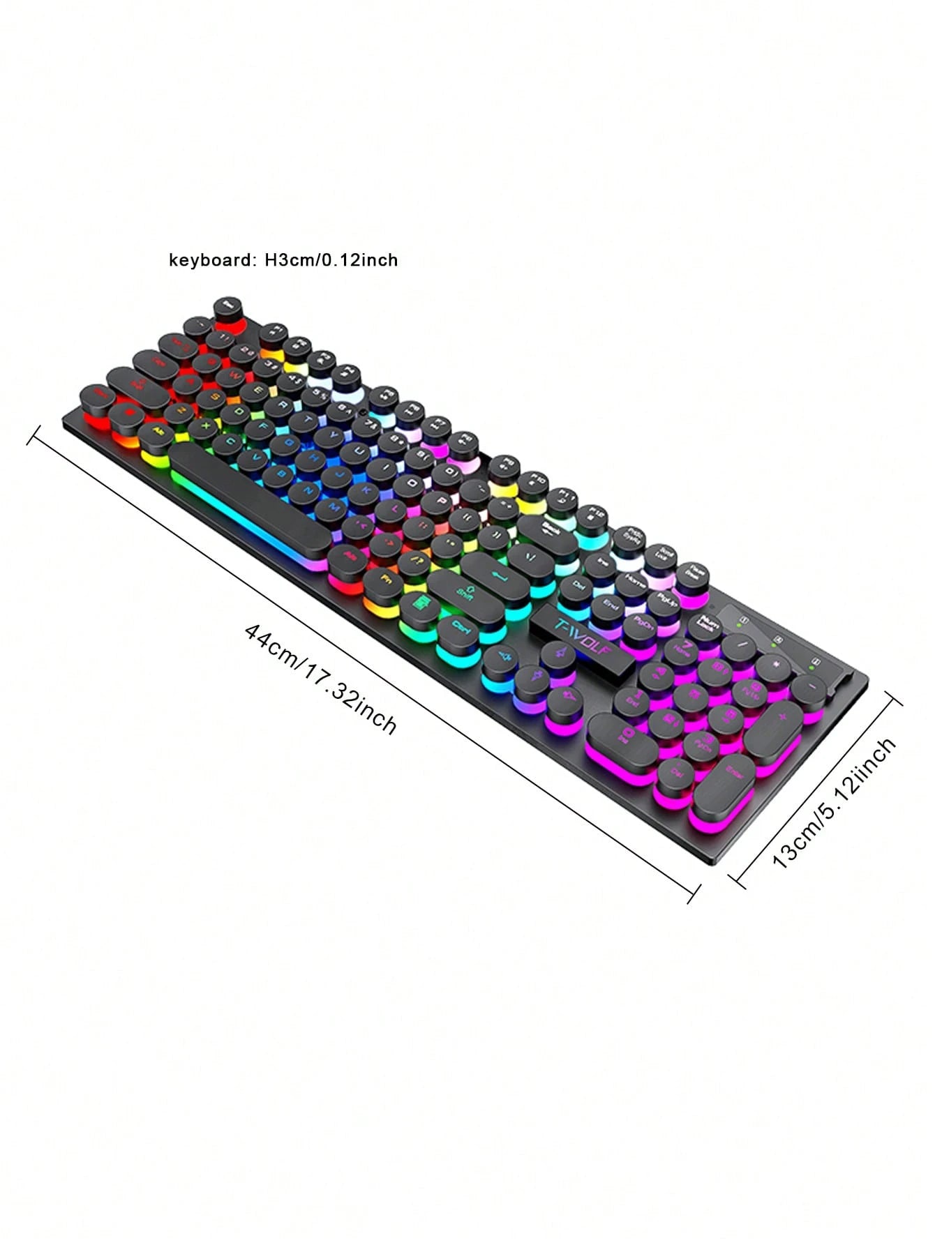 Mechanical Keyboard Wired Gaming Keyboard with Backlight for Desktop, Laptop