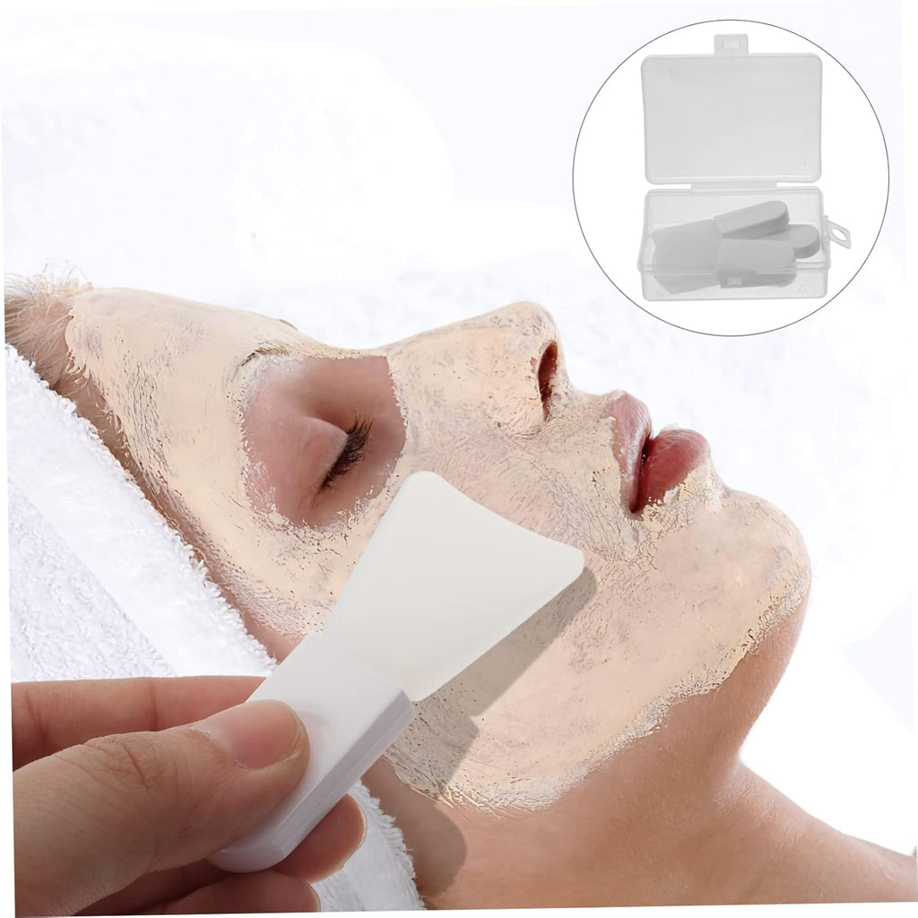 1Set Mini Silicone Face Mask Applicator Portable Brushes for Skincare Featuring Flexible and Compact Design for Mud Masks and Facial Treatments