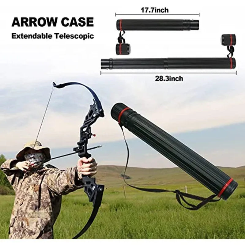 Adult Bow and Arrow Set for Youth Archery Recurve Bow Takedown Practice Hunting Long Bow for Sports Outdoor Shooting Training Right Hand
